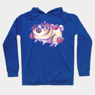 Strawberry Pug Hoodie